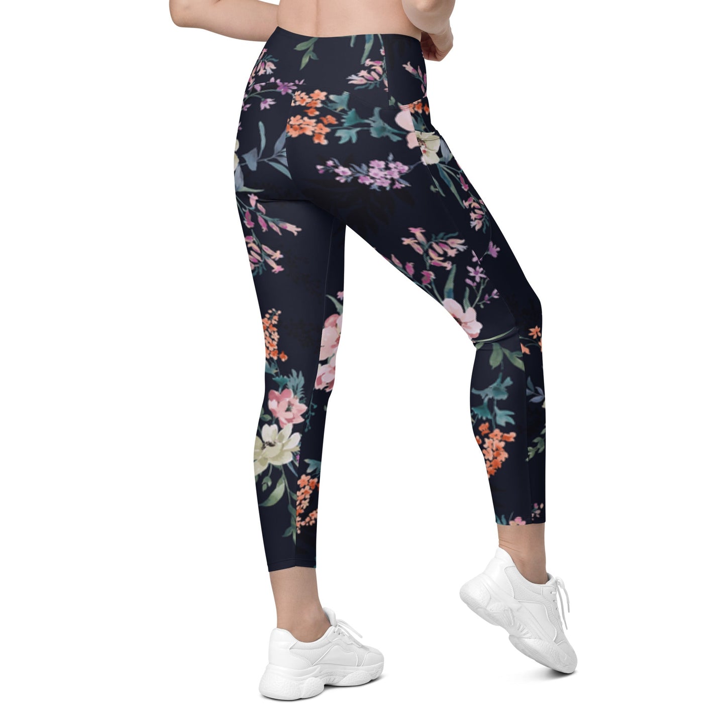 Stylish floral Women's Activewear Pants with Functional Pockets - PratSN