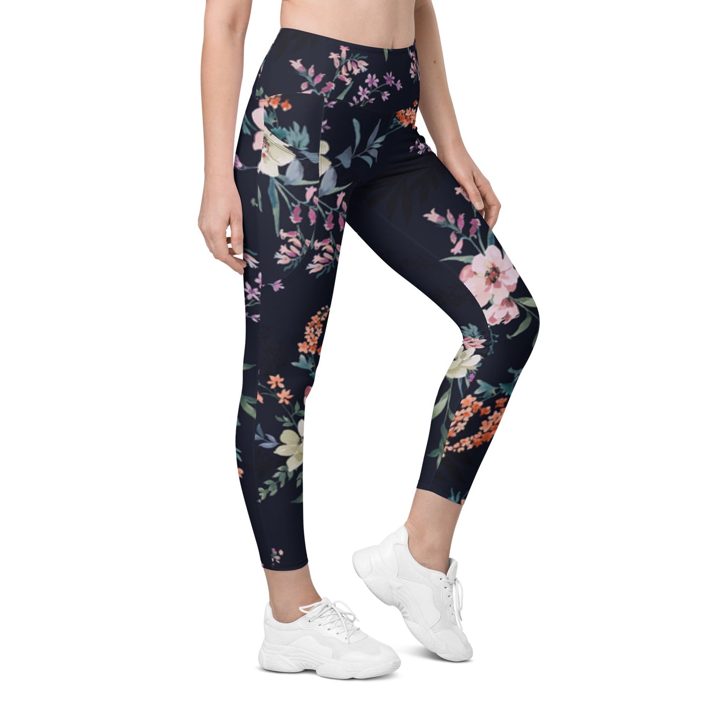Stylish floral Women's Activewear Pants with Functional Pockets - PratSN
