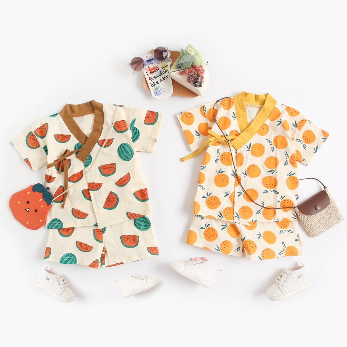 Suit Fruit Baby Clothes Short Sleeve Home Clothes - PratSN