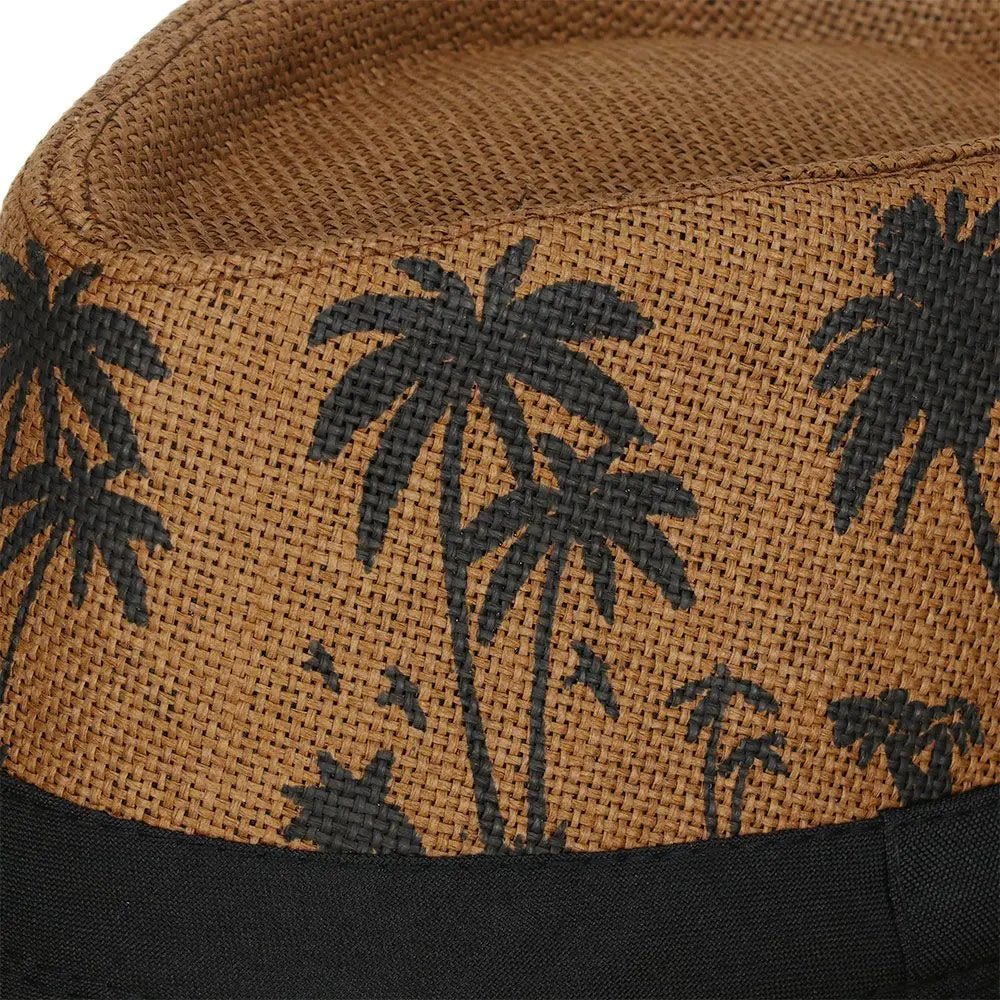 Summer Beach Cap Casual Sun Hat Coconut trees pattern men Jazz Hat Spring Summer hat - PratSN