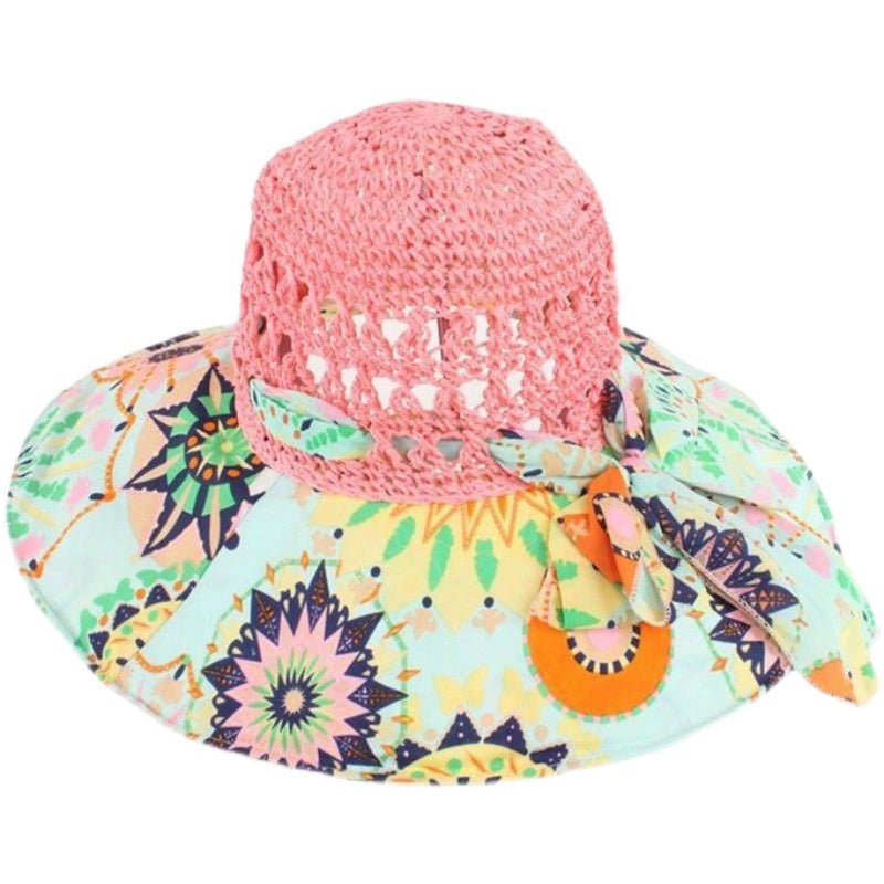 Summer Hat Children's K - style Easiest for Match UV Protection Big Brim Beach Hat Sun Hat Sun Protection Straw Sun Hat Travel Cap - PratSN