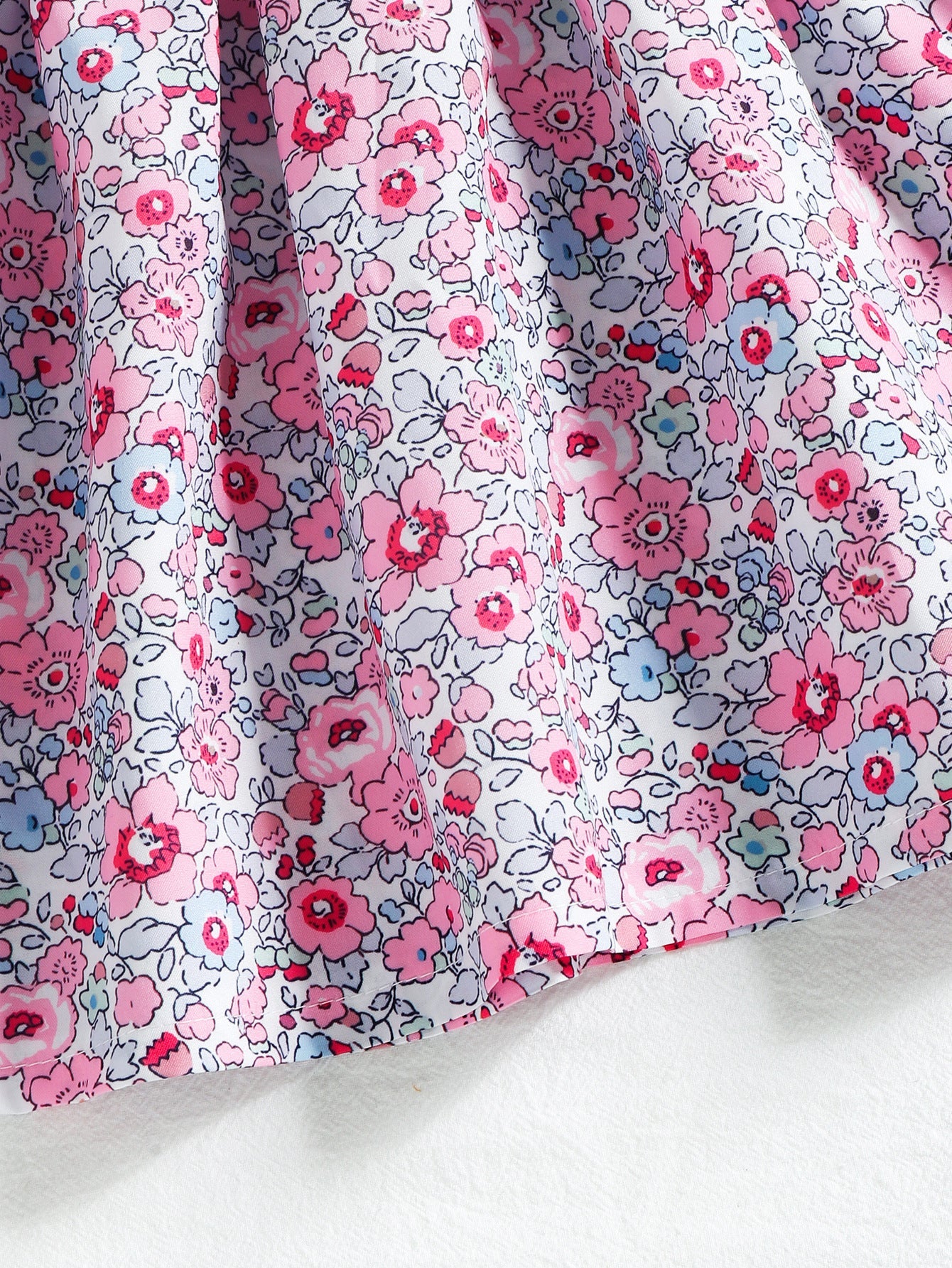 Summer New Girls' Floral Puff Sleeve Dress - PratSN