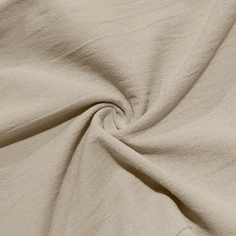 Summer New Linen Casual Pants Elastic Waist Beach Pants Lightweight Drawstring Summer Yoga Pants Solid Color Beach Pants - PratSN