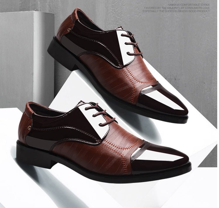 summer new shoes men's business dress large size shoes fashion hundred tower wedding shoes - PratSN