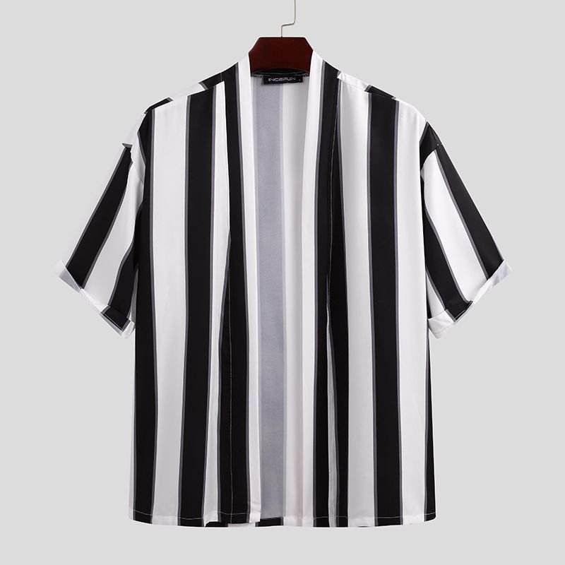 Summer Short Men's Striped Beach Pajamas Suit - PratSN