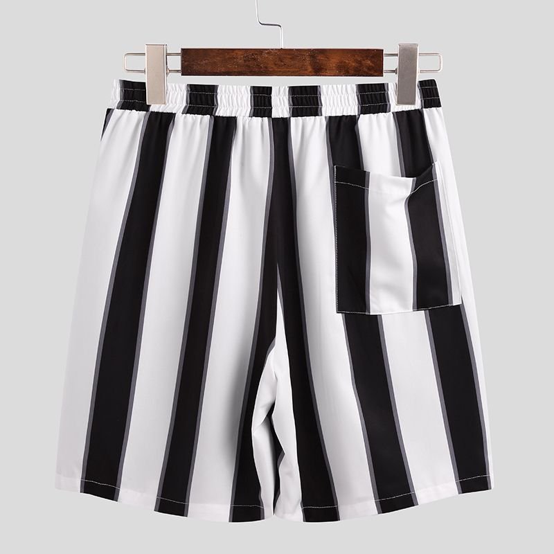 Summer Short Men's Striped Beach Pajamas Suit - PratSN