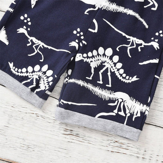 Summer Special Short - sleeved Clothing for Children - Dinosaur Print - PratSN
