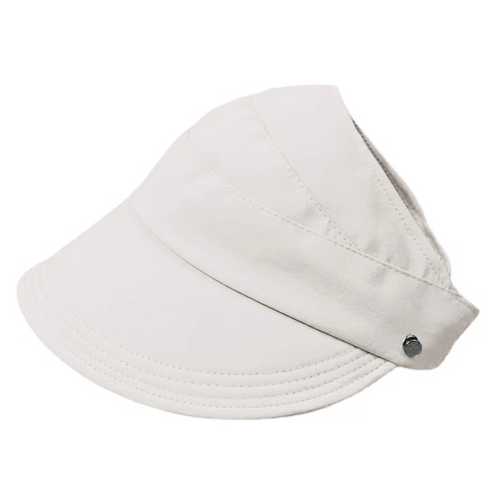 Summer Sun Hats for women Adjustable Large Brim Breathable Ponytail Empty Top Casual Beach Hat for Outdoor Sports Hiking Travel - PratSN