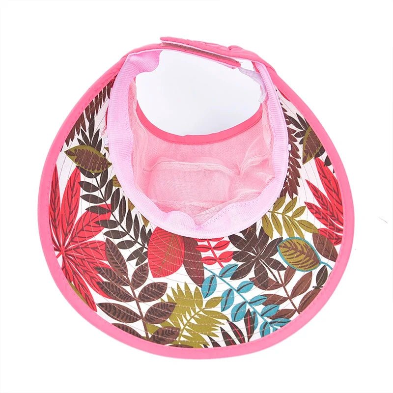 Summer Sun Protection Folding Sun Hat For Women Wide Brim Cap Ladies Beach Visor Hat Girl Holiday UV Protection Sun Hat - PratSN