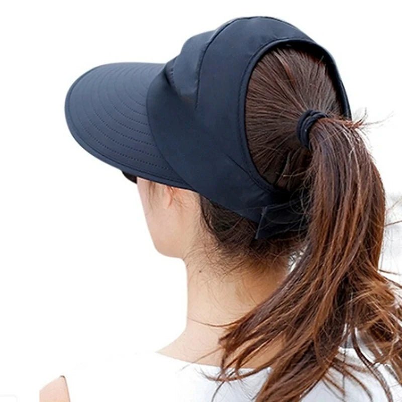 Summer Sun Protection Folding Sun Hat For Women Wide Brim Cap Ladies Beach Visor Hat Girl Holiday UV Protection Sun Hat - PratSN