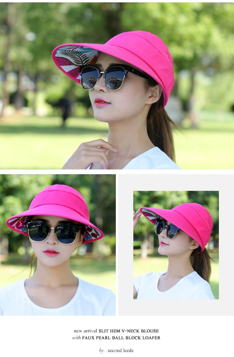 Sun Hat Women's Casual Summer Foldable Sun Hat - PratSN