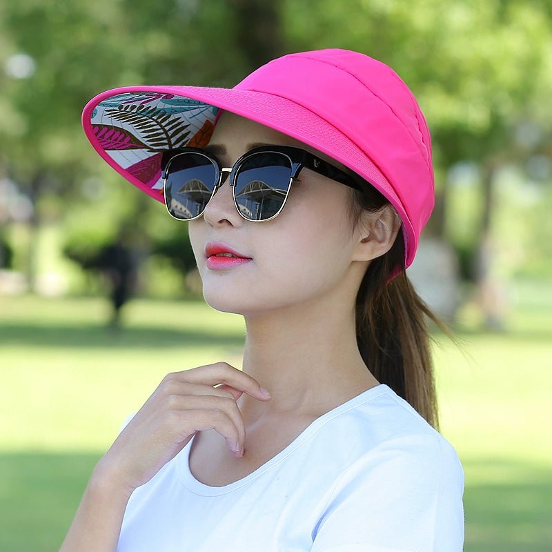 Sun Hat Women's Casual Summer Foldable Sun Hat - PratSN