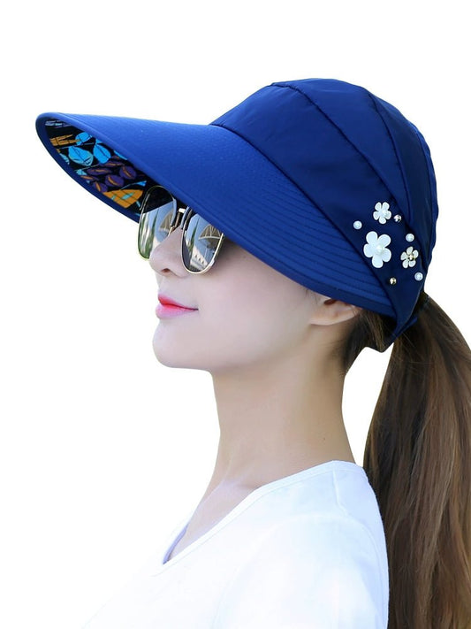 Sun Hat Women's Casual Summer Foldable Sun Hat - PratSN