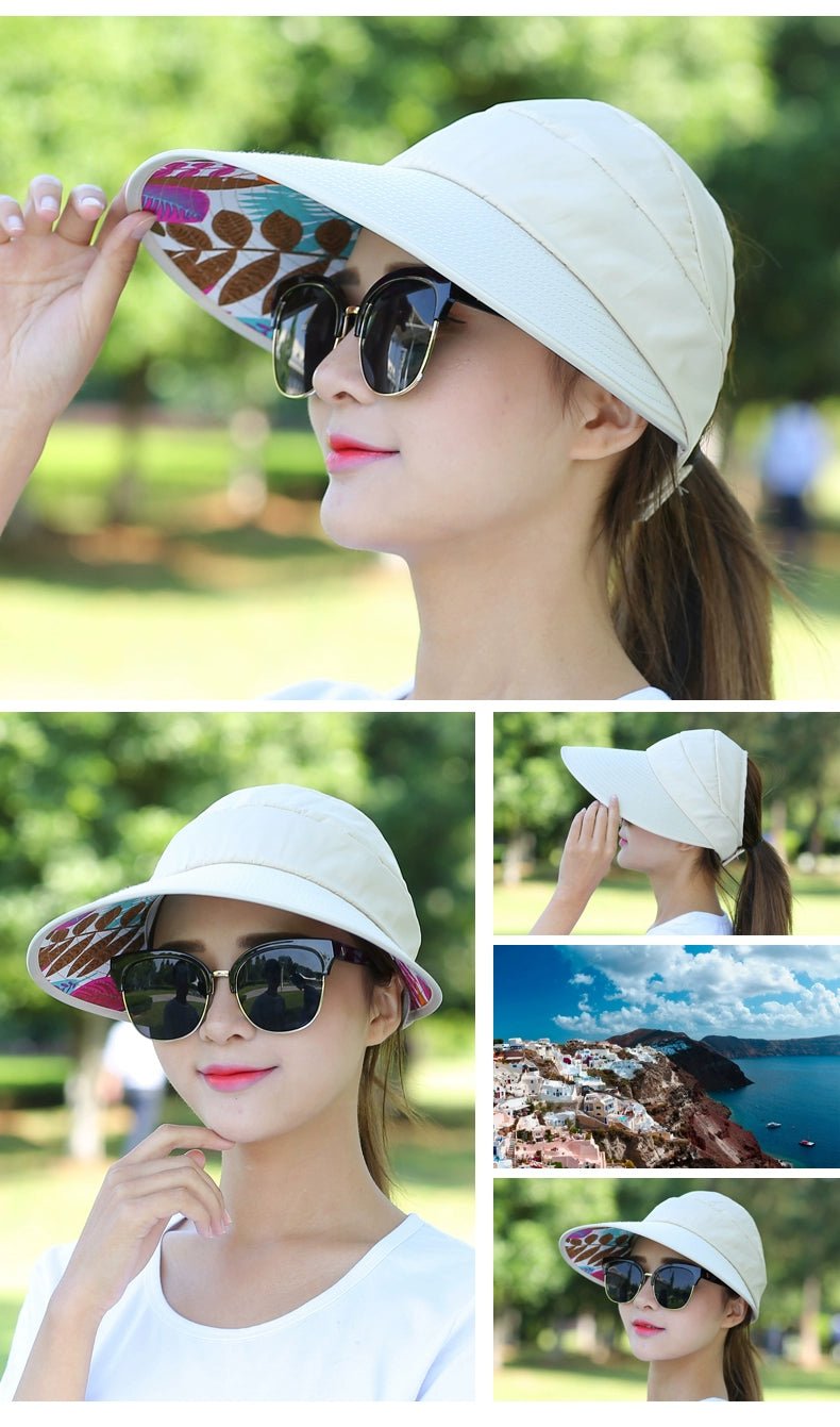 Sun Hat Women's Casual Summer Foldable Sun Hat - PratSN