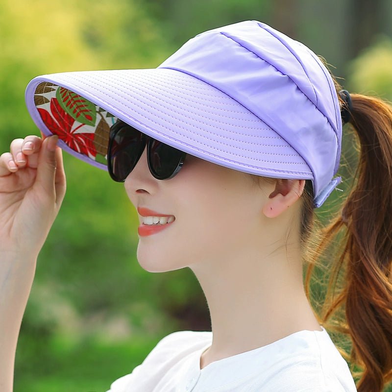 Sun Hat Women's Casual Summer Foldable Sun Hat - PratSN