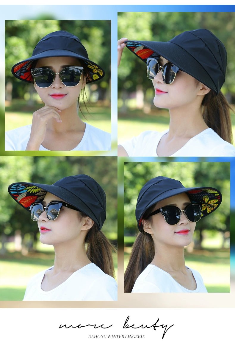 Sun Hat Women's Casual Summer Foldable Sun Hat - PratSN