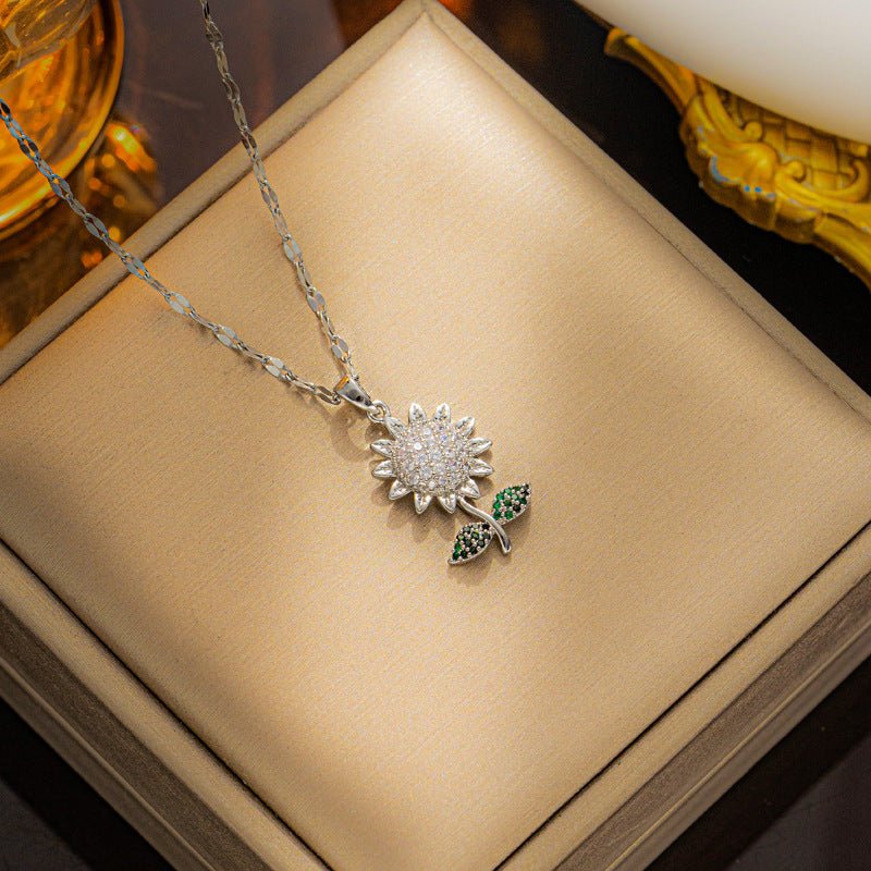 Sunflower necklace, Unique Design, Necklaces - PratSN