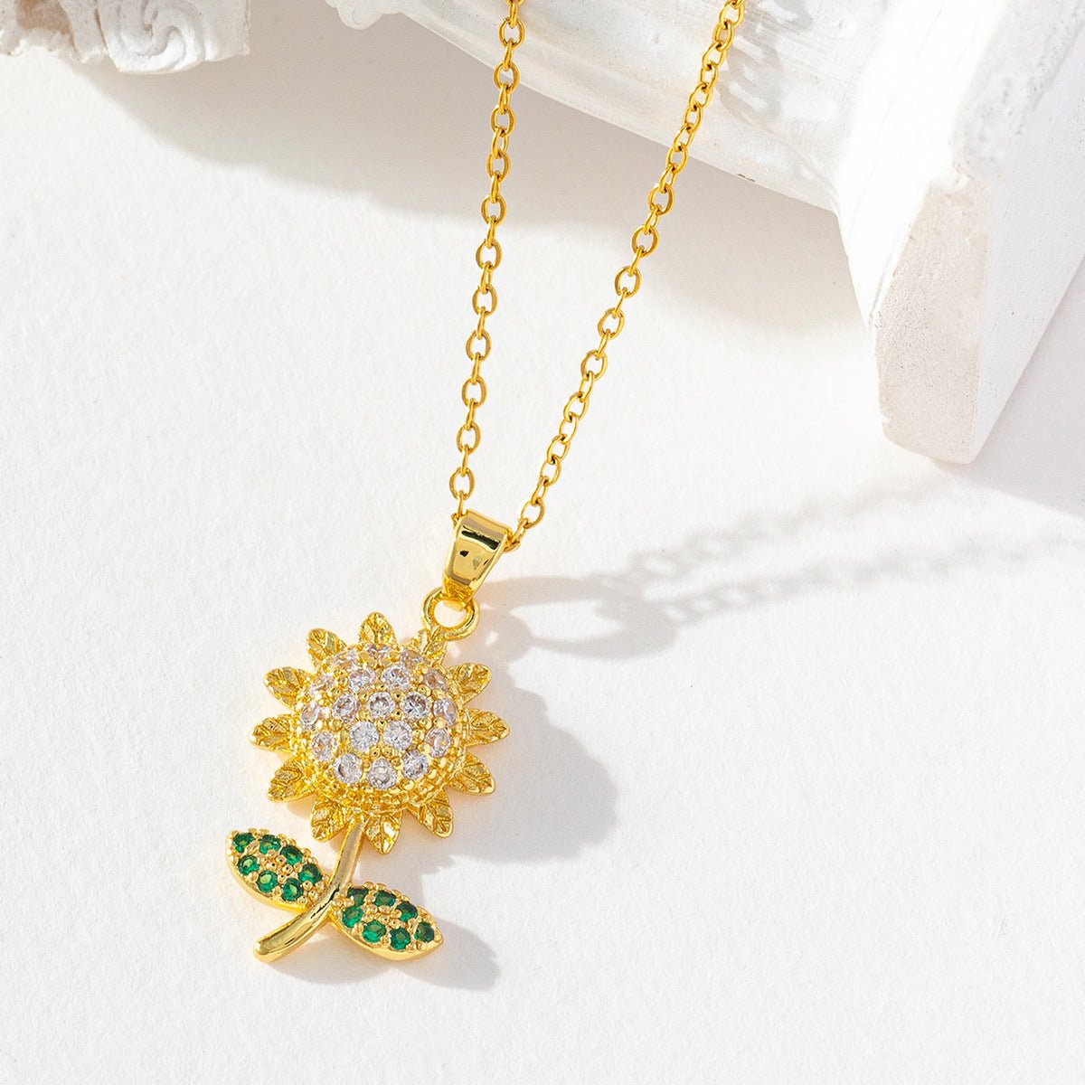 Sunflower necklace, Unique Design, Necklaces - PratSN