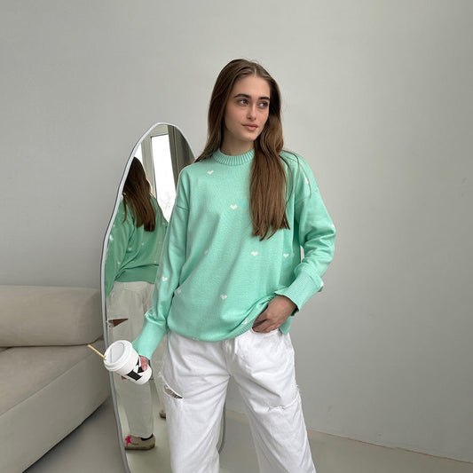 Temperament Commute Casual Round Neck Design Sweater - PratSN