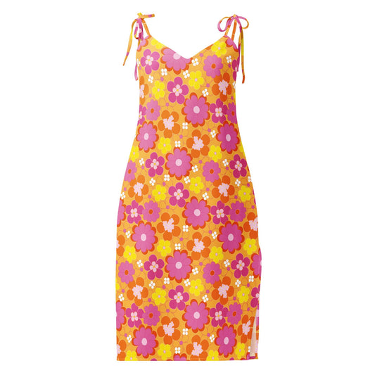 Tie-strap midi dress. - PratSN