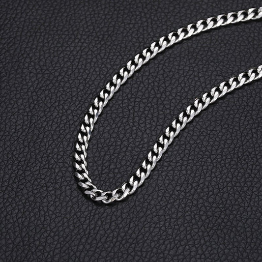 Titanium Steel Grinding Six - sided Chain Anklet Simple Punk - PratSN