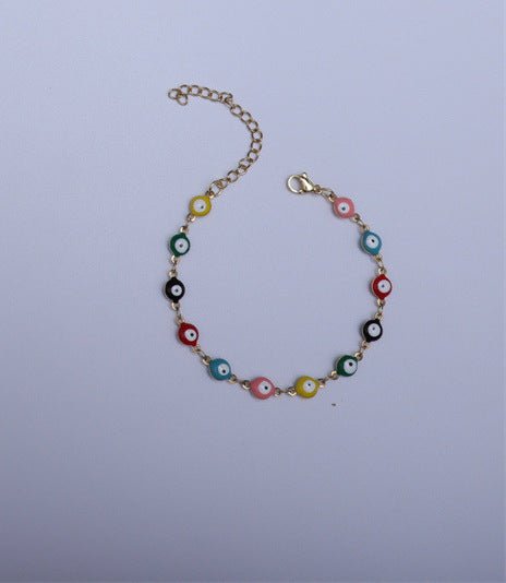 Titanium Steel Round Eye Lucky Amulet Bracelet - PratSN