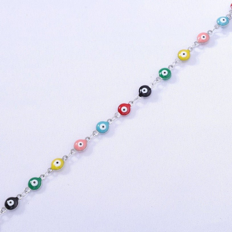 Titanium Steel Round Eye Lucky Amulet Bracelet - PratSN