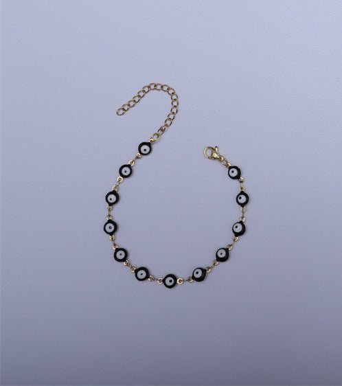 Titanium Steel Round Eye Lucky Amulet Bracelet - PratSN