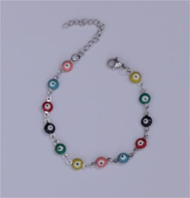 Titanium Steel Round Eye Lucky Amulet Bracelet - PratSN