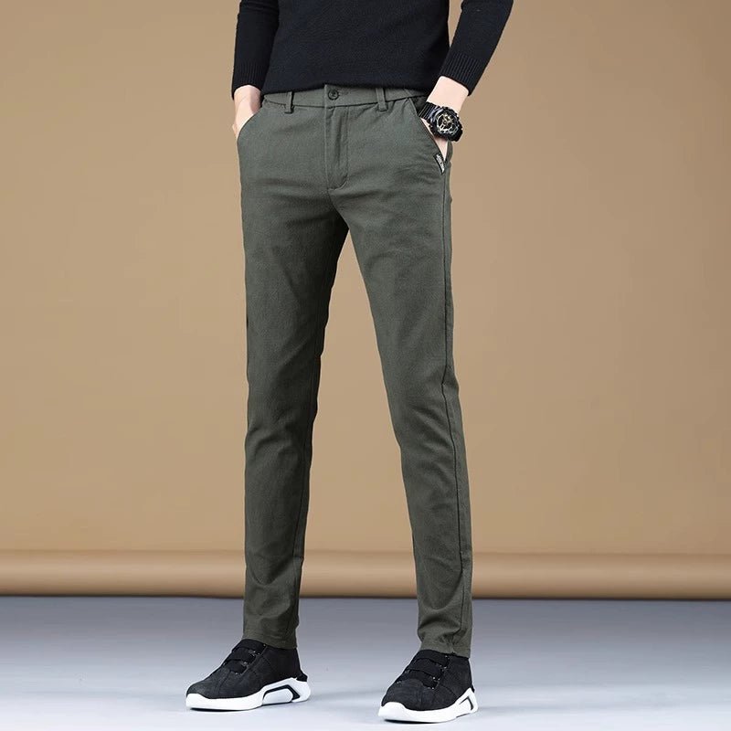Trendy Men's Spring and Autumn Black Sports Casual Pants - PratSN
