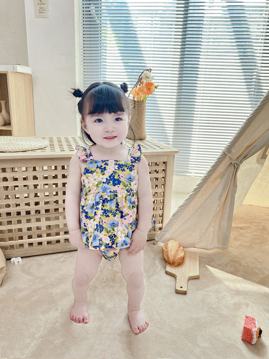 Two - piece Sling Baby Clothing Summer Floral - PratSN