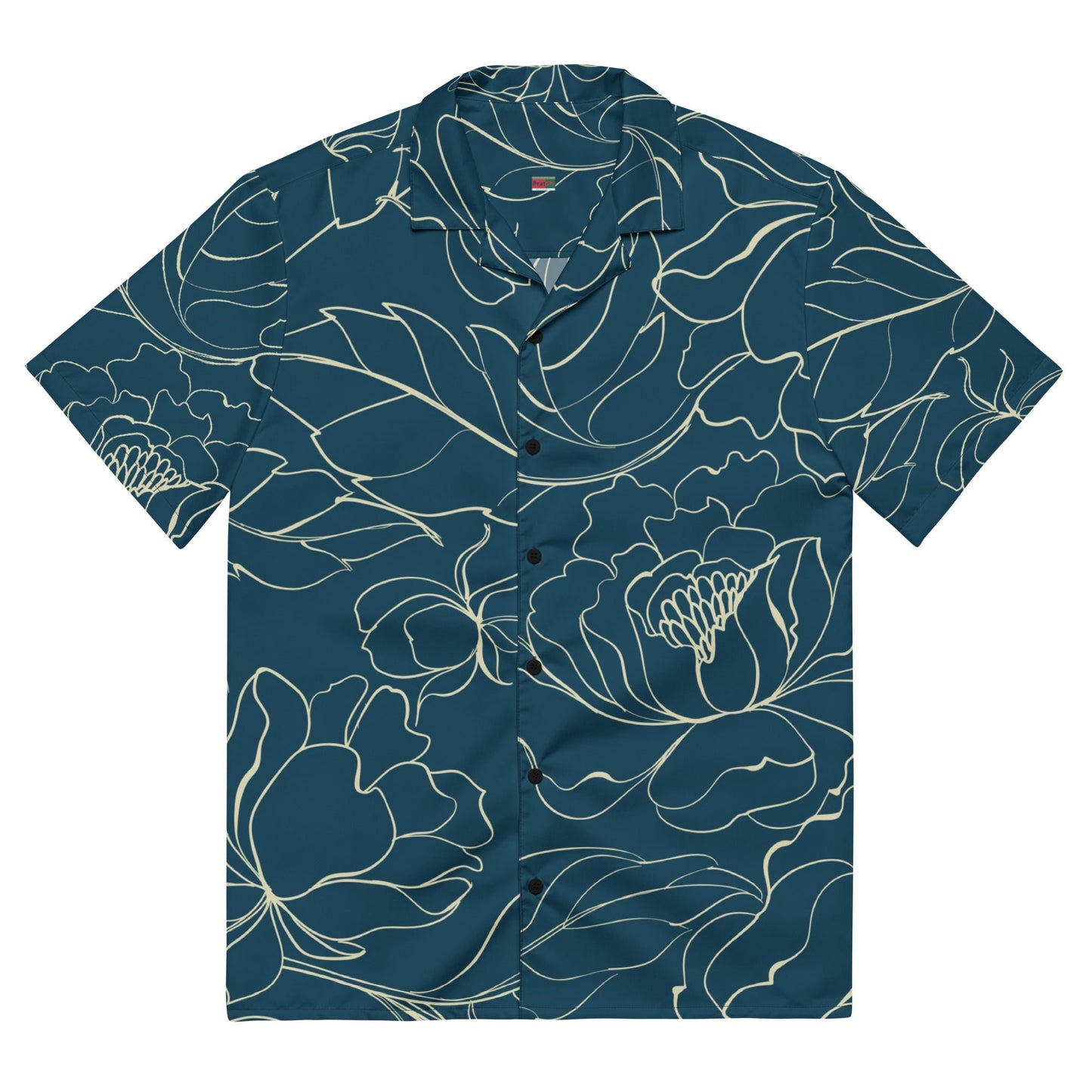 Unique Sharpa blue Button shirt - unisex floral shirt | Unisex Button shirts - PratSN