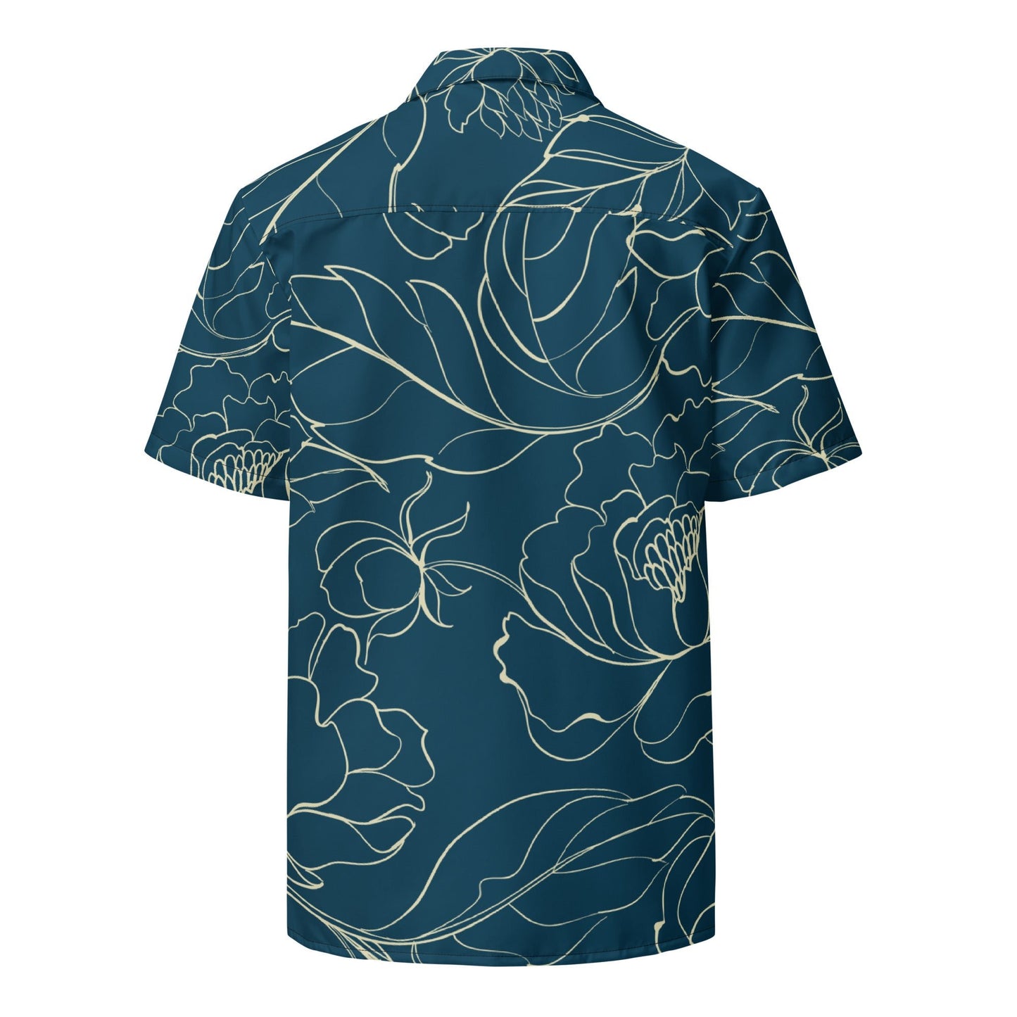 Unique Sharpa blue Button shirt - unisex floral shirt | Unisex Button shirts - PratSN