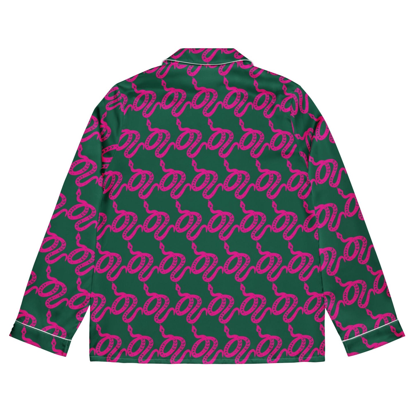 Unique Women’s Sleepwear - All - Over Print Long Sleeve Pajama Top - PratSN