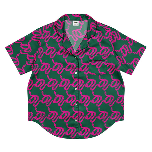 Unique Women’s Sleepwear - All - over print women’s short sleeve pajama top - PratSN