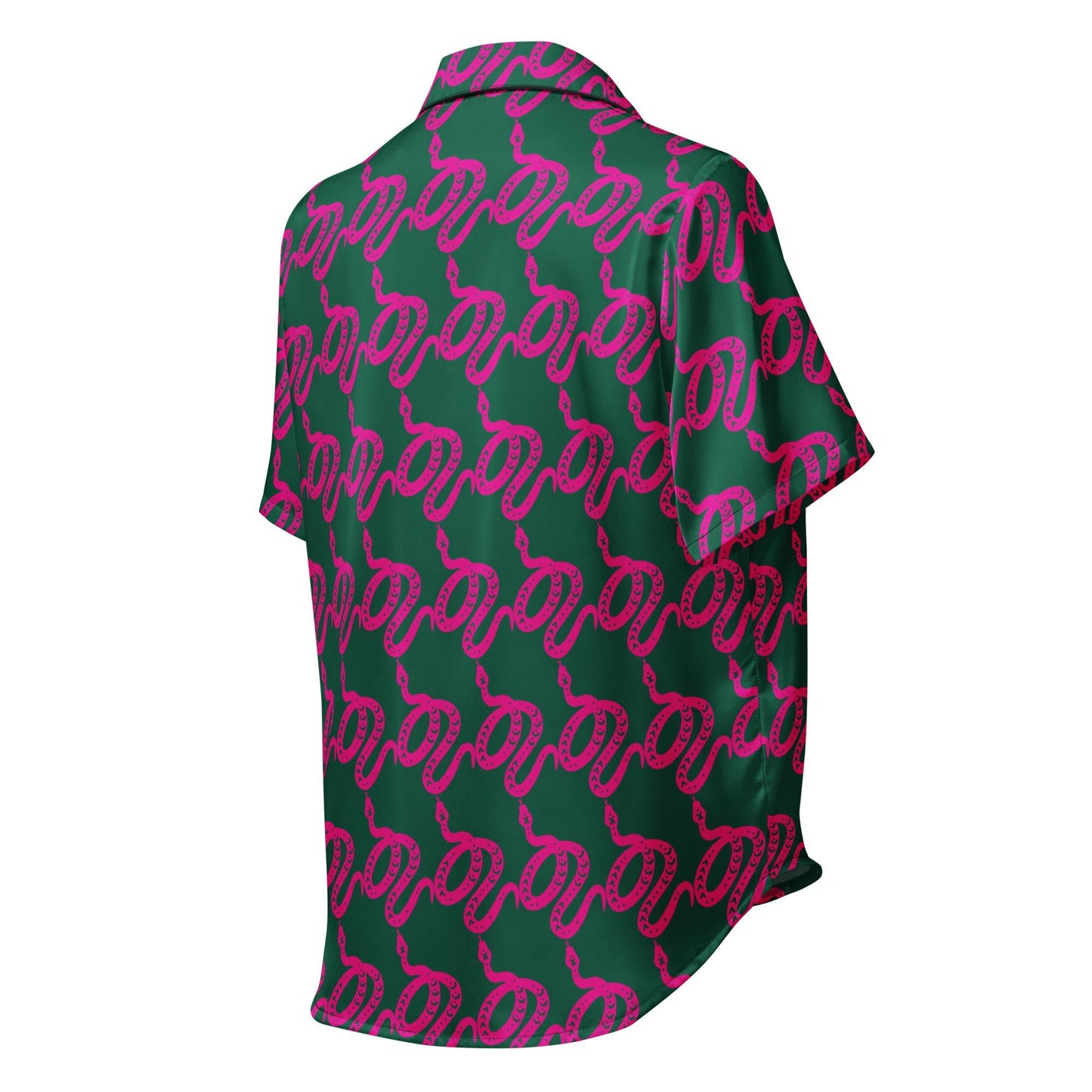 Unique Women’s Sleepwear - All - over print women’s short sleeve pajama top - PratSN