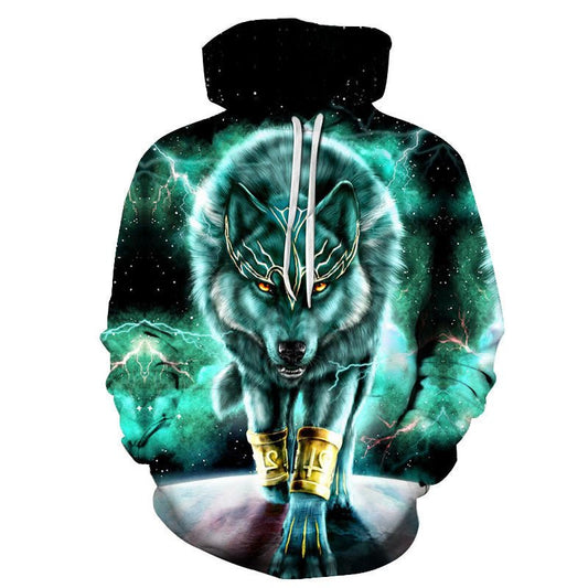 Unisex 3D Digital Print Hooded Couple Sweatshirt - PratSN
