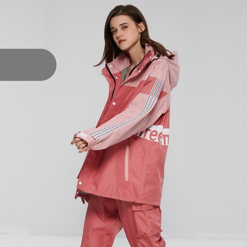 Unisex Adult Reflective And Breathable Raincoat And Rain Pants Suit - PratSN
