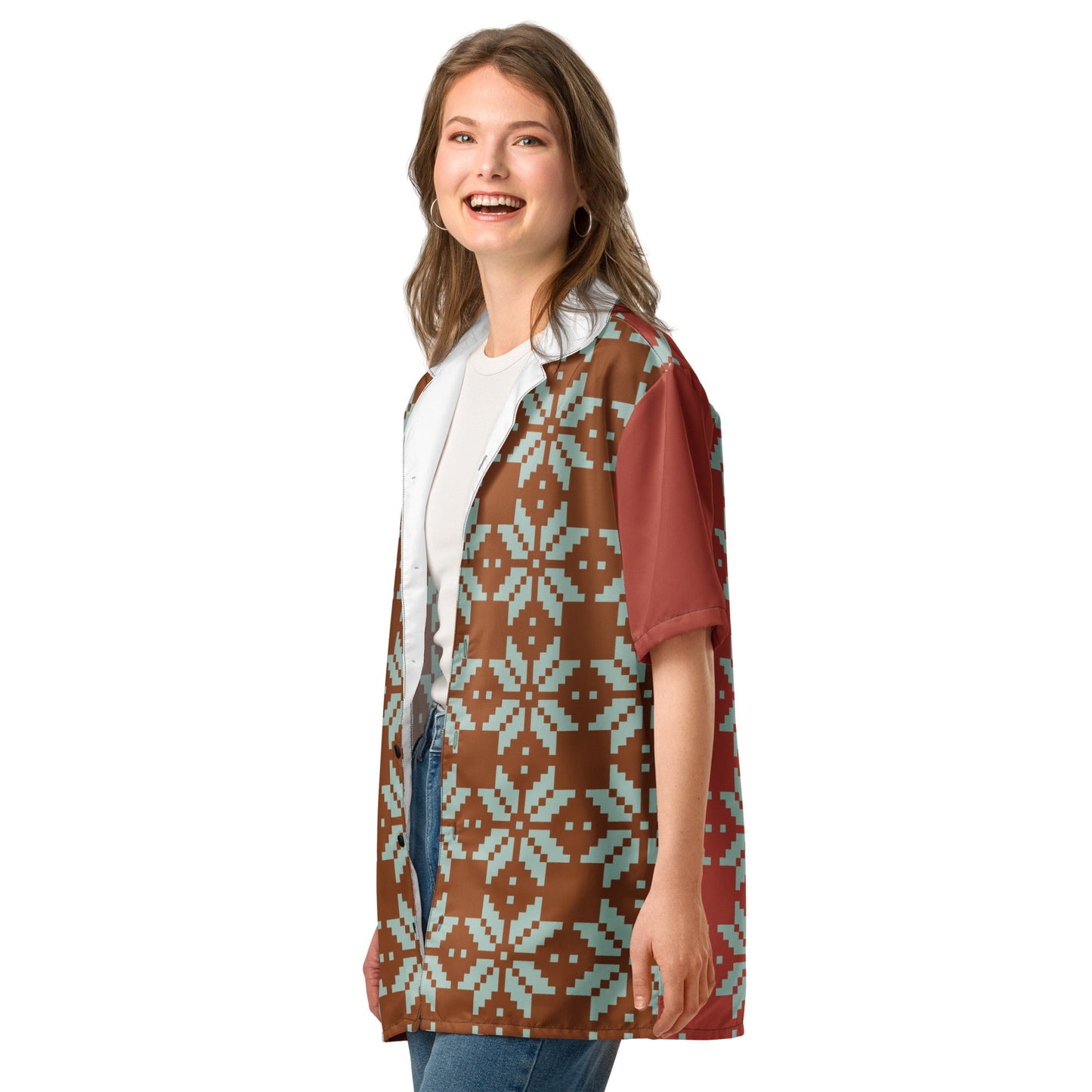 Unisex button shirt, Summer Casual Shirt, Floral Printed Shirts - PratSN