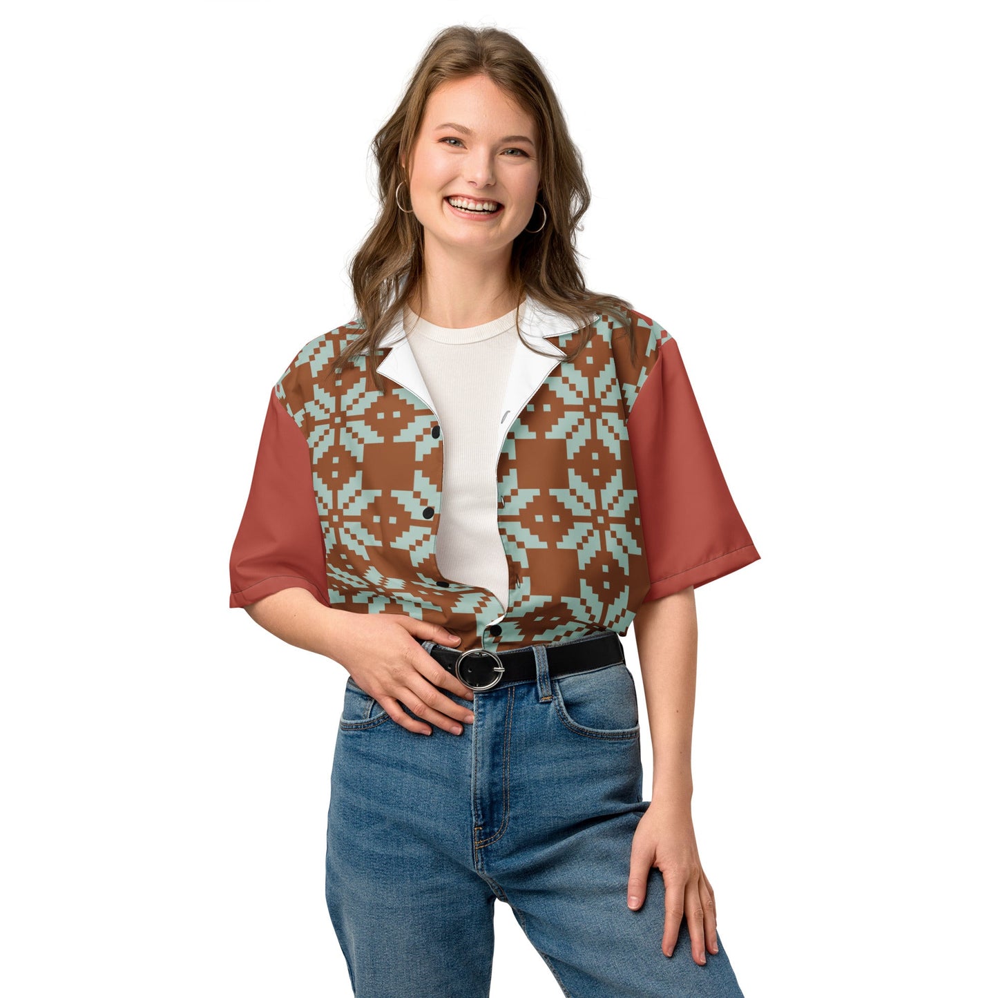 Unisex button shirt, Summer Casual Shirt, Floral Printed Shirts - PratSN