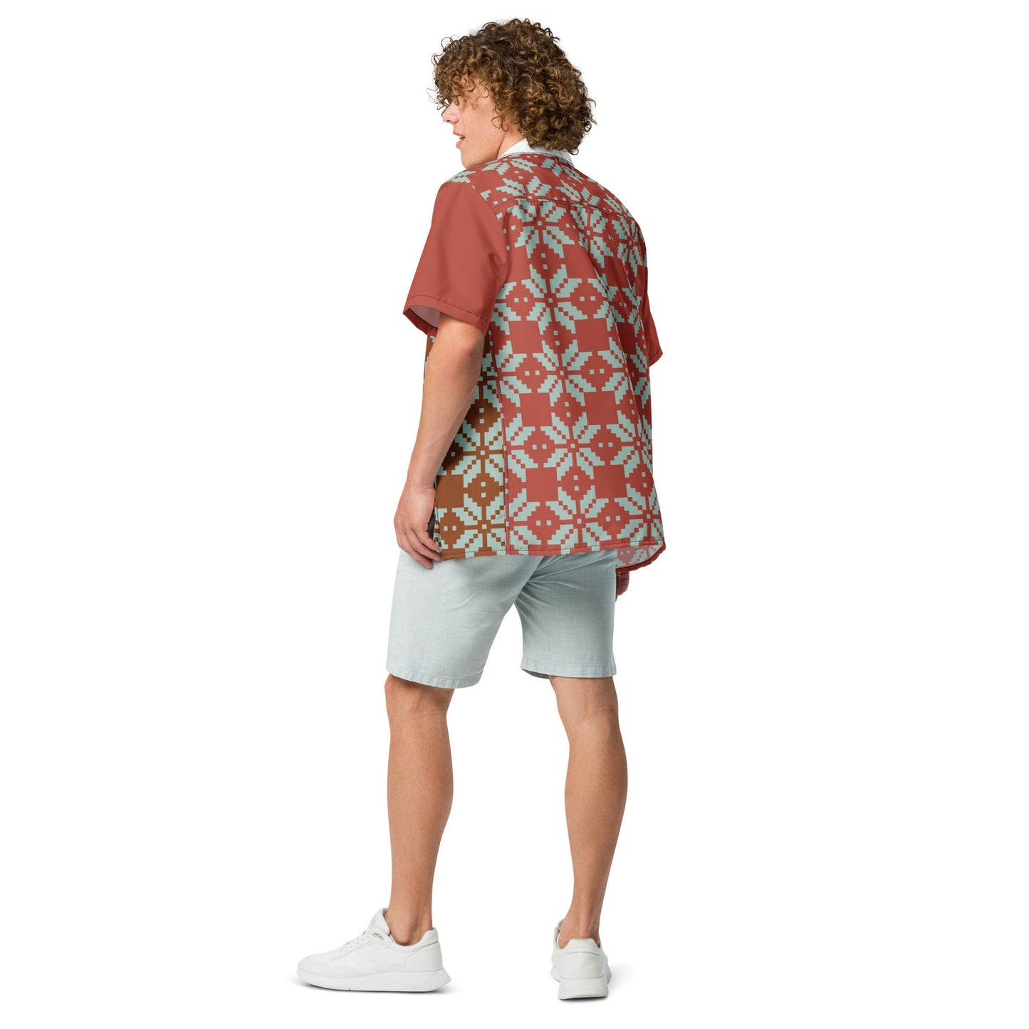Unisex button shirt, Summer Casual Shirt, Floral Printed Shirts - PratSN