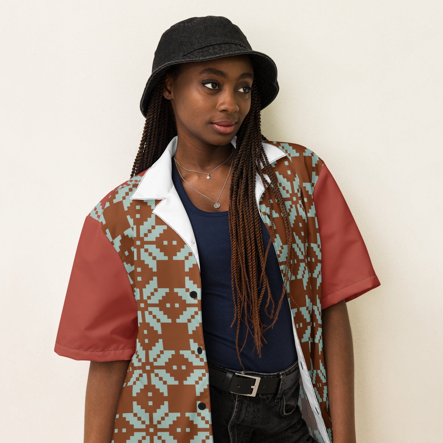 Unisex button shirt, Summer Casual Shirt, Floral Printed Shirts - PratSN