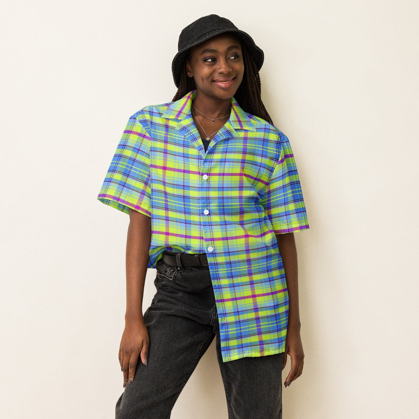 Unisex button shirt, Summer Shirt, Unisex Beach Shirt, Casual Shirt, Short Sleeve button Down shirt - PratSN