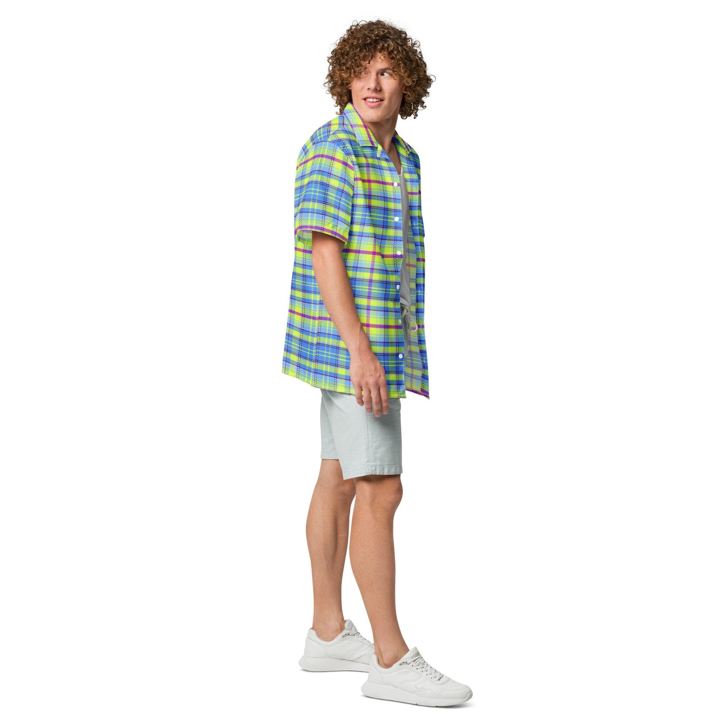 Unisex button shirt, Summer Shirt, Unisex Beach Shirt, Casual Shirt, Short Sleeve button Down shirt - PratSN