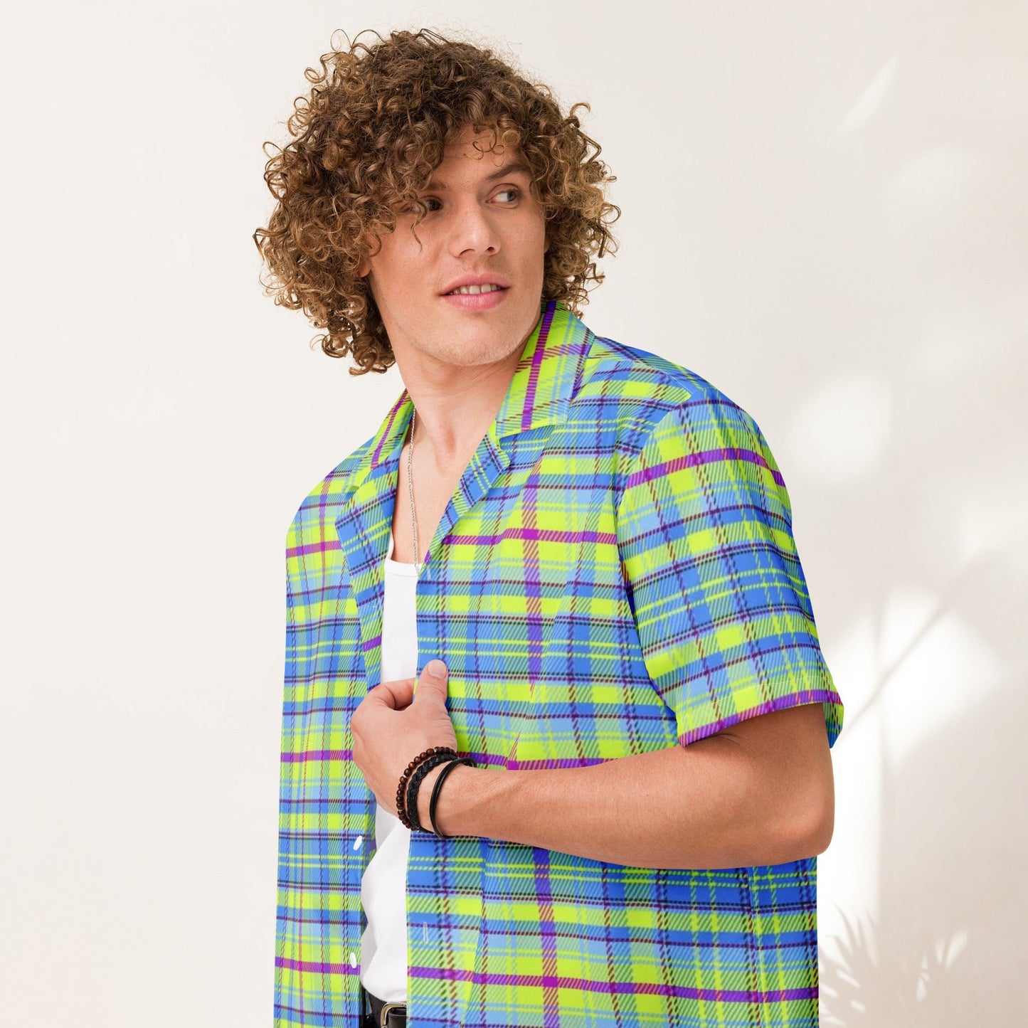 Unisex button shirt, Summer Shirt, Unisex Beach Shirt, Casual Shirt, Short Sleeve button Down shirt - PratSN
