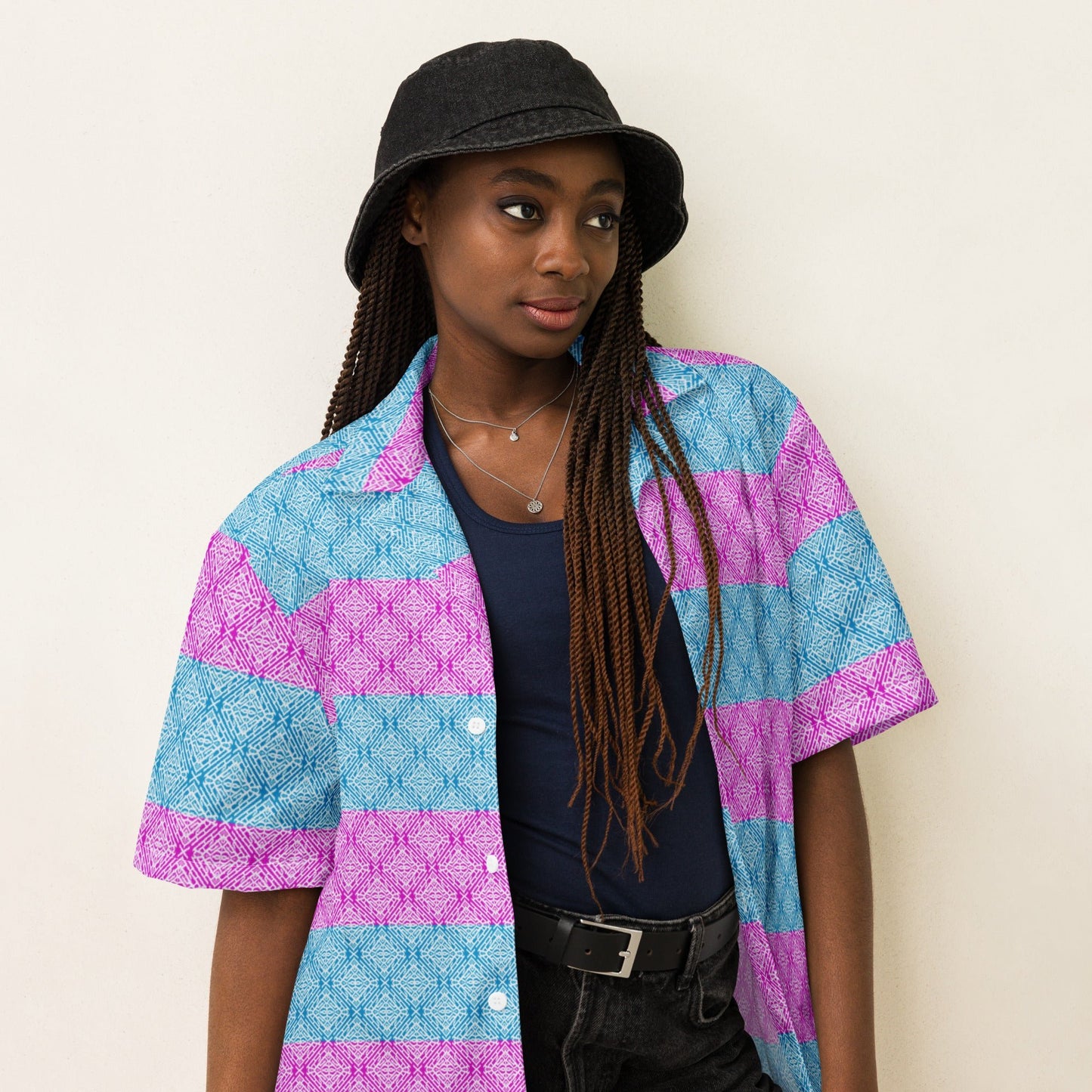 Unisex button shirt, Summer Shirt, Unisex Beach Shirt, Casual Shirt, Short Sleeve button Down shirt - PratSN