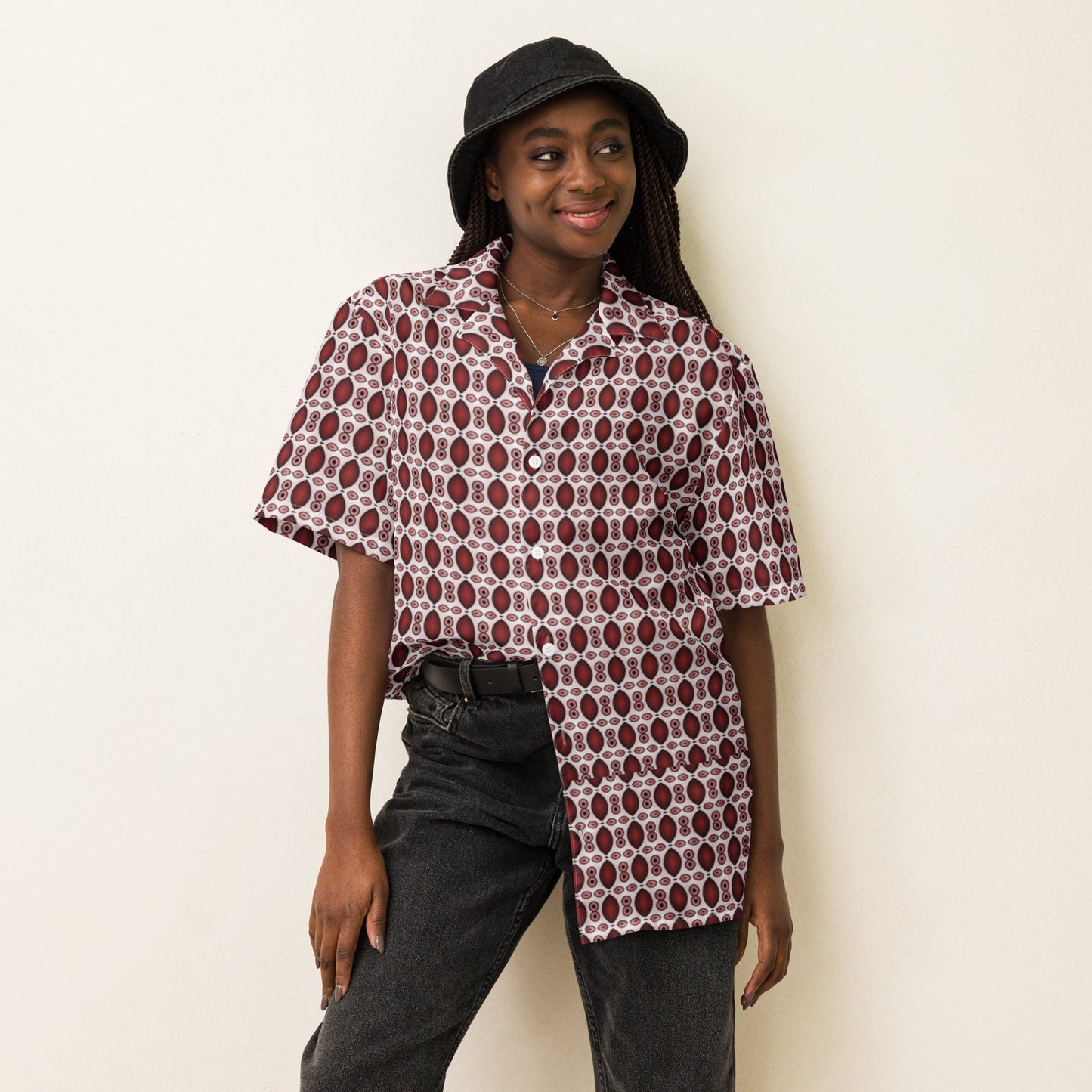 Unisex button shirt, Summer Shirt, Unisex Beach Shirt, Casual Shirt, Short Sleeve button Down shirt - PratSN