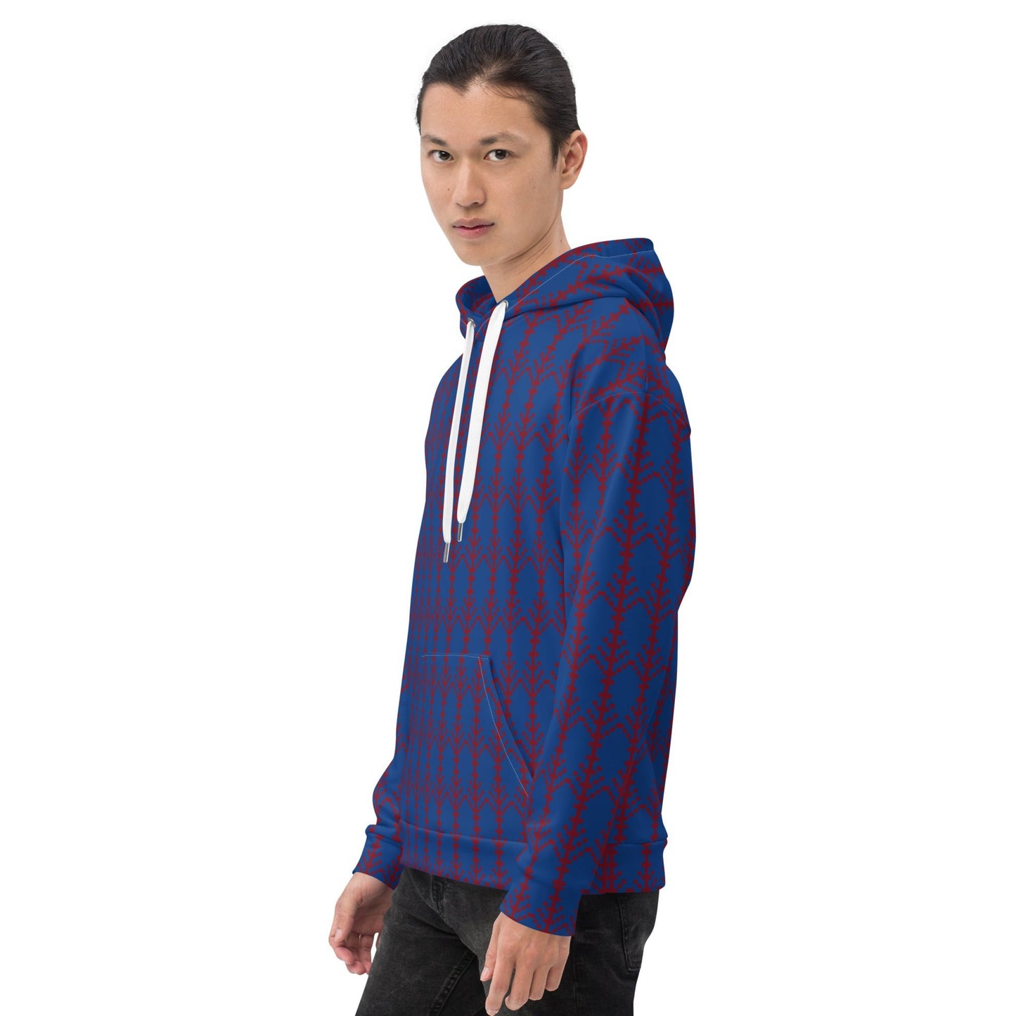 Unisex Hoodie festive pattern, christmas pattern - PratSN