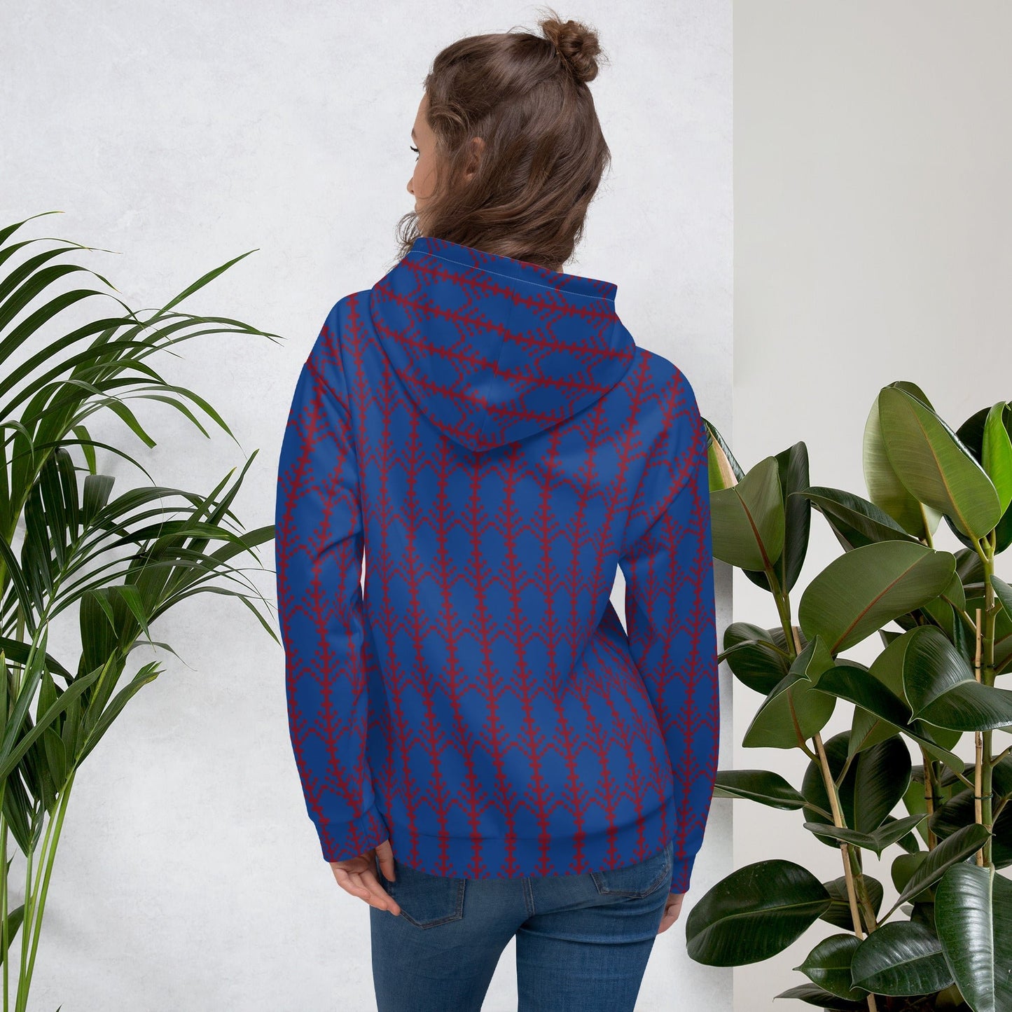 Unisex Hoodie festive pattern, christmas pattern - PratSN