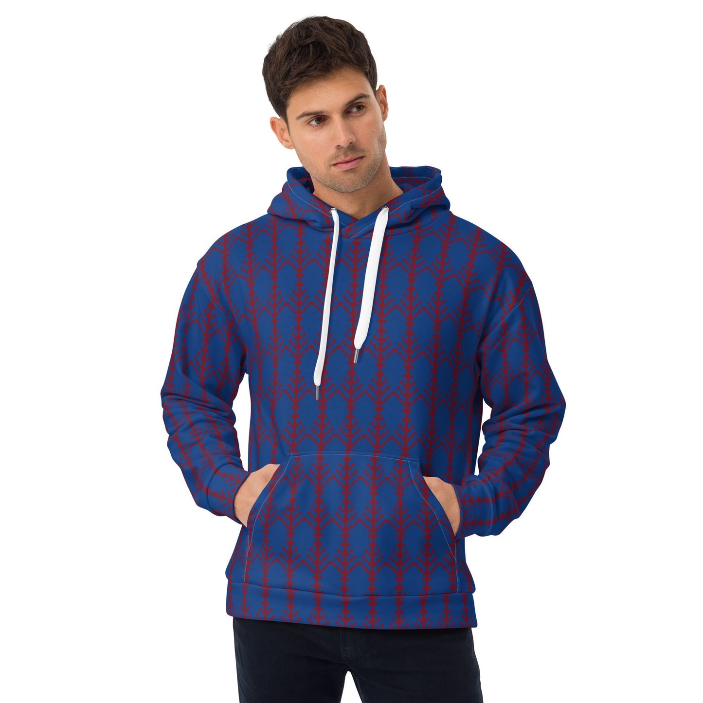 Unisex Hoodie festive pattern, christmas pattern - PratSN